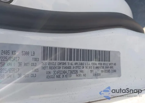 2018 Dodge Journey Se from USA, damaged, VIN 3C4PDCAB4JT302528